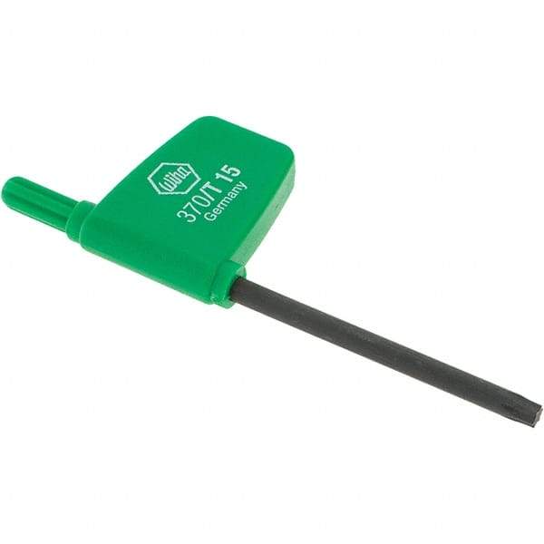 Wiha - T15 Torx Key - Flag-Style, 45mm Length Under Head, 3.1" OAL - Benchmark Tooling