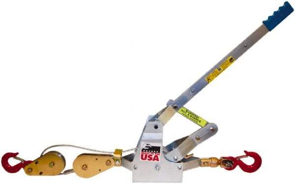 Maasdam - 8,000 Lb Lifting Capacity, 6' Lift Height, Puller Hoist - Made from Chain - Benchmark Tooling