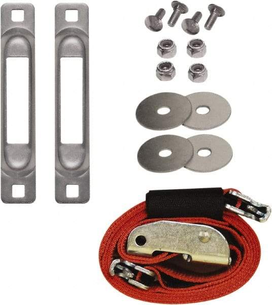 Snap-Loc - 8' Long x 2" Diam, Red Tie Down Strap Kit - Benchmark Tooling
