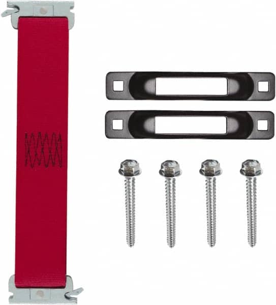 Snap-Loc - 1' Long x 2" Diam, Red Tie Down Strap Kit - Benchmark Tooling