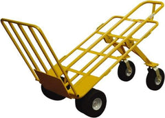 Snap-Loc - 1,000 Lb Capacity 64" OAH Hand Truck - Loop Handle, Steel, Pneumatic Wheels - Benchmark Tooling