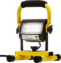 Probuilt Lighting - 120 Volt, 15 Watt, Electric, LED Portable Floor Work Light - 1,524mm Cord, 1 Head, Aluminum, 9" Long x 7" Wide x 6" High - Benchmark Tooling