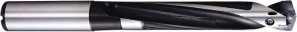 Kyocera - 0.571 to 0.59" Diam, 8xD, 4.724" Max Depth, 5/8" Shank Diam, 7.441" OAL, Replaceable Tip Drill - DA Insert, 145 Seat Size, SS 8xD Toolholder, Series Magic Drill DRA - Benchmark Tooling