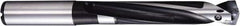 Kyocera - 29/64 to 0.472" Diam, 5xD, 2.362" Max Depth, 1/2" Shank Diam, 4.843" OAL, Replaceable Tip Drill - DA Insert, 115 Seat Size, SS 5xD Toolholder, Series Magic Drill DRA - Benchmark Tooling