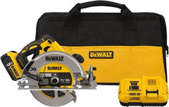 DeWALT - 20 Volt, 7-1/4" Blade, Cordless Circular Saw - 4,000 RPM, 1 Lithium-Ion Battery Included - Benchmark Tooling