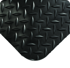 UltraSoft Diamond Plate Floor Mat - 3' x 5' x 15/16" Thick - (Black Diamond Plate) - Benchmark Tooling