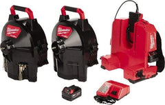 Milwaukee Tool - 18V Battery Battery Drain Cleaning Machine - For 1-1/4" to 4" Pipe, 50' Cable - Benchmark Tooling