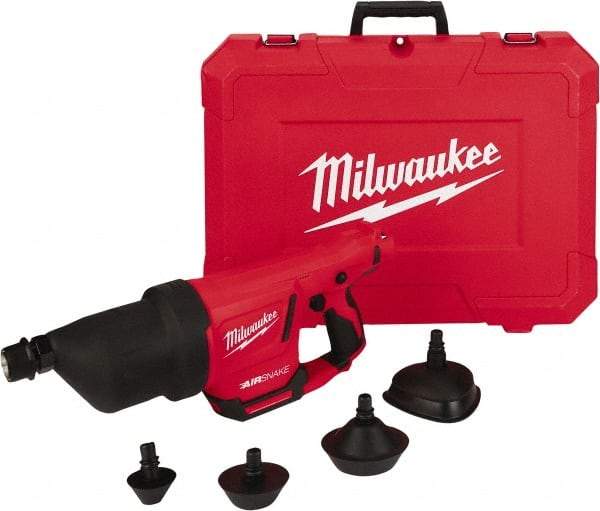 Milwaukee Tool - 12V Lithium-Ion Battery Battery Drain Cleaning Machine - For 1" to 4" Pipe - Benchmark Tooling