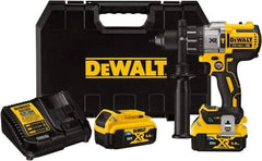 DeWALT - 20 Volt 1/2" Keyless Chuck Cordless Hammer Drill - 0 to 3,850 BPM, 0 to 2,000 RPM, Reversible - Benchmark Tooling