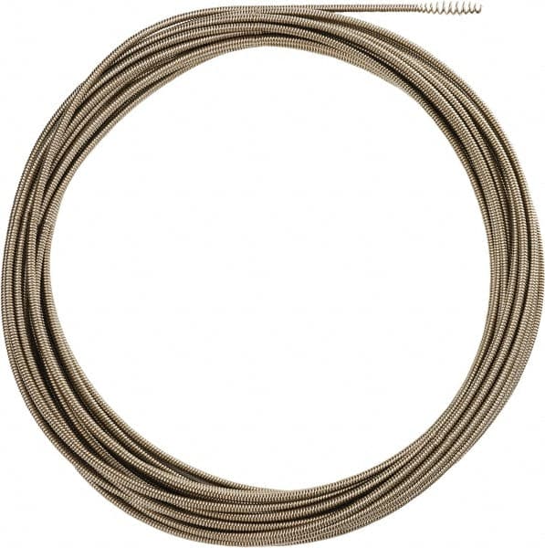 Milwaukee Tool - 5/16" x 75' Drain Cleaning Machine Cable - Inner Core, 1-1/4" to 2-1/2" Pipe, Use with Milwaukee Drain Cleaning Tools - Benchmark Tooling