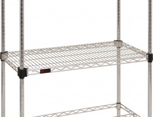 Eagle MHC - 72" Wide, 1-1/8 High, Open Shelving Accessory/Component - Steel Chrome Plated, Chrome Finish, 21" Deep, Use with Eagle MHC Shelving - Benchmark Tooling
