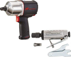 Ingersoll-Rand - 1/2" Drive, 11,000 RPM, 780 Ft/Lb Torque Impact Wrench - Pistol Grip Handle, 1,250 IPM, 5.8 CFM, 90 psi, 1/4" NPTF Inlet - Benchmark Tooling