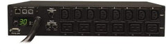 Tripp-Lite - 14 Outlets, 208/240 Volts, 30 Amps, 10' Cord, Power Outlet Strip - Rack Mount, 5-15/20R NEMA Configuration, 19" Strip - Benchmark Tooling