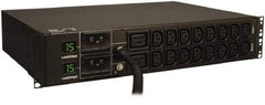 Tripp-Lite - 18 Outlets, 120 VAC30 Amps, 15' Cord, Power Outlet Strip - Rack Mount, 5-15/20R NEMA Configuration, 19" Strip - Benchmark Tooling