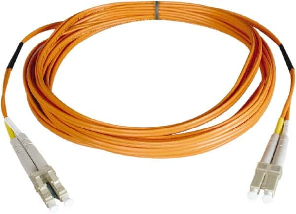 Tripp-Lite - 50' Long, LC/LC Head, Multimode Fiber Optic Cable - Aqua, Use with LAN - Benchmark Tooling