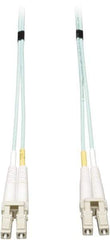 Tripp-Lite - 50' Long, LC/LC Head, Multimode Fiber Optic Cable - Aqua, Use with LAN - Benchmark Tooling