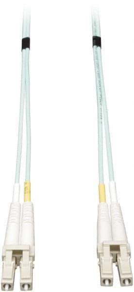 Tripp-Lite - 33' Long, LC/LC Head, Multimode Fiber Optic Cable - Aqua, Use with LAN - Benchmark Tooling