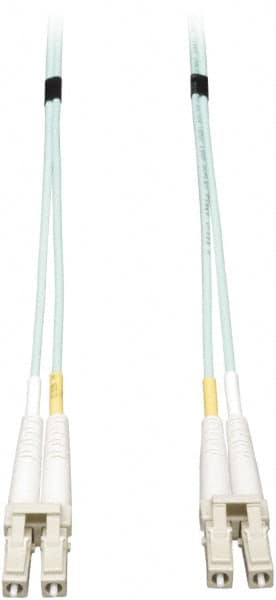 Tripp-Lite - 23' Long, LC/LC Head, Multimode Fiber Optic Cable - Aqua, Use with LAN - Benchmark Tooling