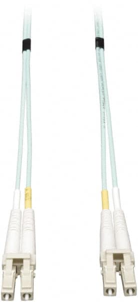 Tripp-Lite - 20' Long, LC/LC Head, Multimode Fiber Optic Cable - Aqua, Use with LAN - Benchmark Tooling