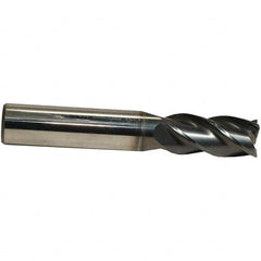 Emuge - 5/16" Diam, 13/16" LOC, 4 Flute Solid Carbide Roughing & Finishing End Mill - CrN Finish, 2-1/2" OAL, 5/16" Shank Diam, Cylindrical Shank, 38° Helix, Centercutting, Regular Length - Benchmark Tooling
