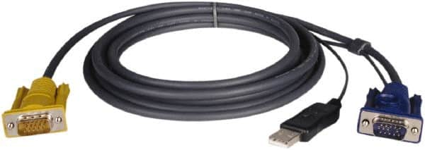 Tripp-Lite - 19' Long, HD15, HD15/USB A Computer Cable - Black, Male x Male x Male - Benchmark Tooling