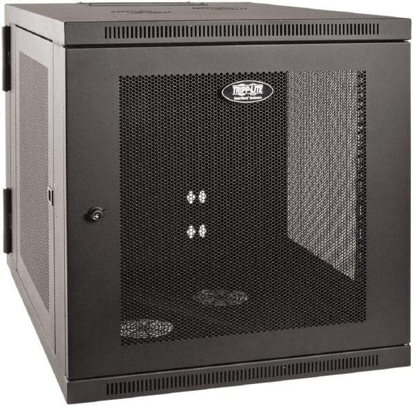 Tripp-Lite - 23.6" Overall Width x 12" Rack Height x 33-1/2" Overall Depth Data Cable Enclosure - 3,000 Lb Capacity, Black - Benchmark Tooling