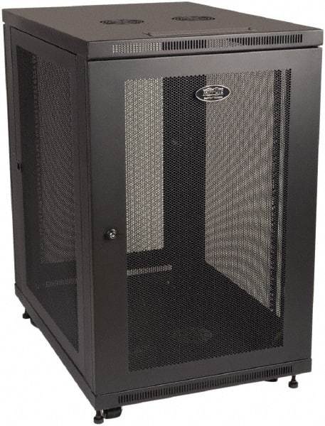 Tripp-Lite - 23.62" Overall Width x 18" Rack Height x 33-1/2" Overall Depth Data Cable Enclosure - 3,000 Lb Capacity, Black - Benchmark Tooling