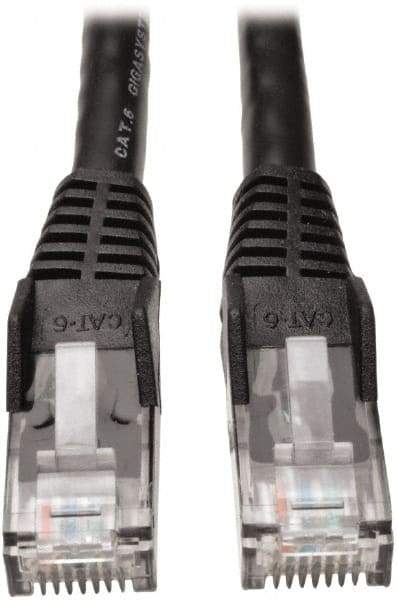 Tripp-Lite - Cat6, 24 AWG, 8 Wires, 550 MHz, Unshielded Network & Ethernet Cable - Black, PVC, 14' OAL - Benchmark Tooling