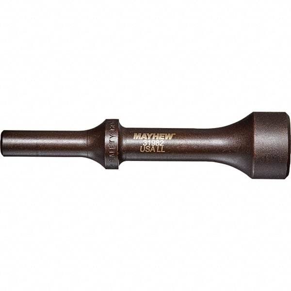 Mayhew - 1" Head Width, 4-1/4" OAL, Pneumatic Hammer - Round Drive, Round Shank, Steel - Benchmark Tooling