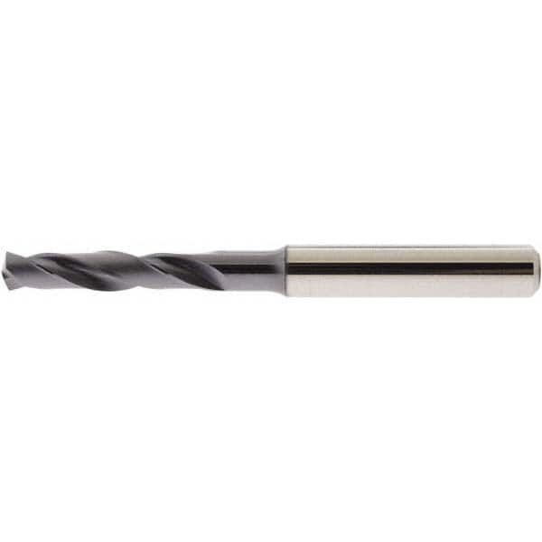 Accupro - 4.8mm 140° Spiral Flute Solid Carbide Screw Machine Drill Bit - Benchmark Tooling