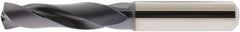 Accupro - 5.2mm 140° Spiral Flute Solid Carbide Screw Machine Drill Bit - AlTiN Finish, Right Hand Cut, 28mm Flute Length, 66mm OAL, Straight Shank, Through Coolant - Benchmark Tooling
