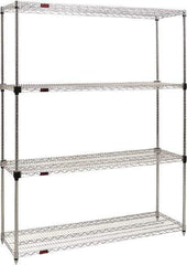 Eagle MHC - 4 Shelf Eagle MHC Wire Shelving - Starter Unit - 36" Wide x 18" Deep x 74" High, - Benchmark Tooling