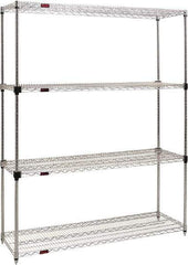 Eagle MHC - 4 Shelf Eagle MHC Wire Shelving - Starter Unit - 36" Wide x 18" Deep x 74" High, - Benchmark Tooling