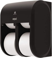 Georgia Pacific - Coreless Four Roll Plastic Toilet Tissue Dispenser - 11-3/4" Wide x 13-1/4" High x 6.9" Deep, Black - Benchmark Tooling