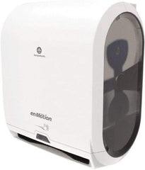 Georgia Pacific - Hands Free, Plastic Paper Towel Dispenser - 17.3" High x 14.7" Wide x 9-1/2" Deep, 1 Roll with Stub 10", White - Benchmark Tooling