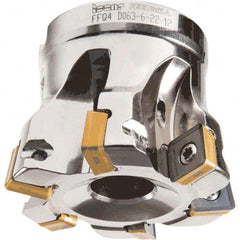 Iscar - Indexable High-Feed Face Mills Cutting Diameter (Decimal Inch): 4.11 Cutting Diameter (mm): 104.4 - Benchmark Tooling