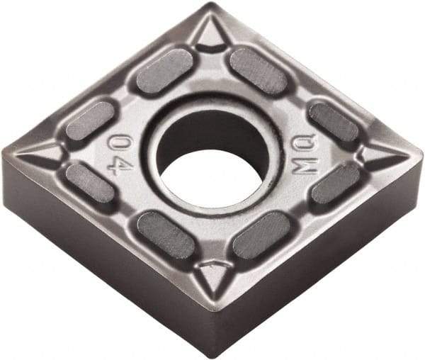 Kyocera - CNMG431 MQ Grade PR015S Carbide Turning Insert - Megacoat Hard Finish, 80° Diamond, 1/2" Inscr Circle, 3/16" Thick, 1/64" Corner Radius - Benchmark Tooling