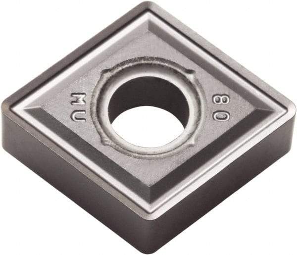 Kyocera - CNMG643 MU Grade PR015S Carbide Turning Insert - Megacoat Hard Finish, 80° Diamond, 3/4" Inscr Circle, 1/4" Thick, 3/64" Corner Radius - Benchmark Tooling
