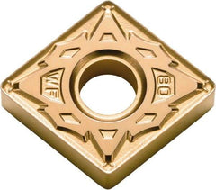 Kyocera - CNMG431 WF Grade CA515 Carbide Turning Insert - TiCN/AI2O3/TiN Finish, 80° Diamond, 1/2" Inscr Circle, 3/16" Thick, 1/64" Corner Radius - Benchmark Tooling