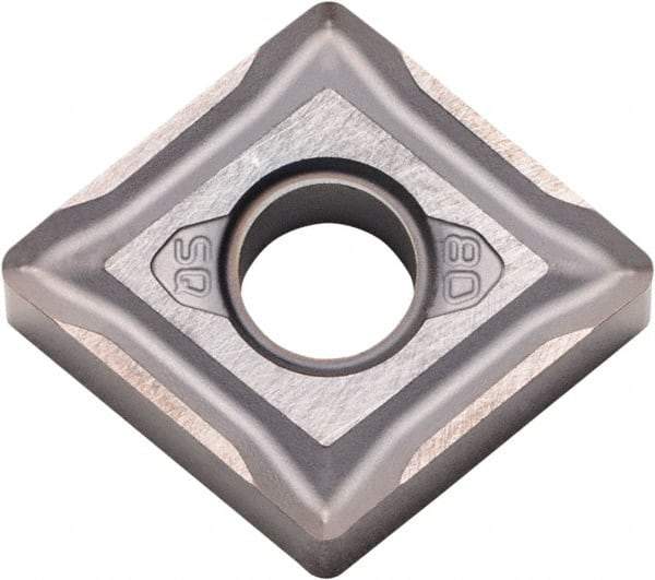 Kyocera - CNMG543 SQ Grade PR015S Carbide Turning Insert - Megacoat Hard Finish, 80° Diamond, 5/8" Inscr Circle, 1/4" Thick, 3/64" Corner Radius - Benchmark Tooling