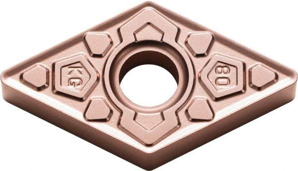 Kyocera - DNMG431 KG Grade CA315 Carbide Turning Insert - TiCN/Al2O3 Finish, 55° Diamond, 1/2" Inscr Circle, 3/16" Thick, 1/64" Corner Radius - Benchmark Tooling