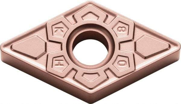 Kyocera - DNMG432 KH Grade CA310 Carbide Turning Insert - TiCN/Al2O3 Finish, 55° Diamond, 1/2" Inscr Circle, 3/16" Thick, 1/32" Corner Radius - Benchmark Tooling