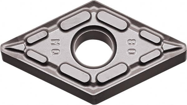 Kyocera - DNMG442 MQ Grade PR015S Carbide Turning Insert - Megacoat Hard Finish, 55° Diamond, 1/2" Inscr Circle, 1/4" Thick, 1/32" Corner Radius - Benchmark Tooling