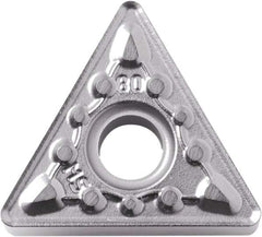 Kyocera - TNMG331 MS Grade PR005S Carbide Turning Insert - Megacoat Hard Finish, 60° Triangle, 3/8" Inscr Circle, 3/16" Thick, 1/64" Corner Radius - Benchmark Tooling