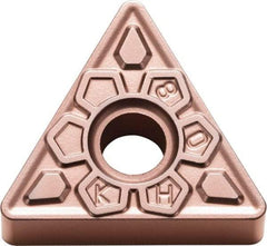 Kyocera - TNMG333 KH Grade CA320 Carbide Turning Insert - TiCN/Al2O3 Finish, 60° Triangle, 3/8" Inscr Circle, 3/16" Thick, 3/64" Corner Radius - Benchmark Tooling