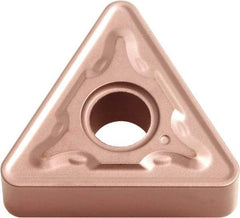 Kyocera - TNMG332 PH Grade CA310 Carbide Turning Insert - TiCN/Al2O3 Finish, 60° Triangle, 3/8" Inscr Circle, 3/16" Thick, 1/32" Corner Radius - Benchmark Tooling