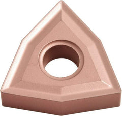 Kyocera - WNMG432 NONE Grade CA320 Carbide Turning Insert - TiCN/Al2O3 Finish, 80° Trigon, 1/2" Inscr Circle, 3/16" Thick, 1/32" Corner Radius - Benchmark Tooling