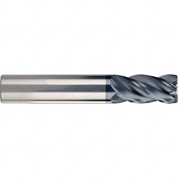 SGS - 5/16", 4 Flute, Single End, Solid Carbide, 0.02" Corner Radius End Mill - 4" OAL, 38° Helix, 13/16" LOC, Right Hand Cut - Benchmark Tooling