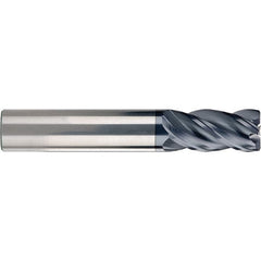 SGS - 3/8", 4 Flute, Single End, Solid Carbide, 0.02" Corner Radius End Mill - 3" OAL, 38° Helix, 7/8" LOC, Right Hand Cut - Benchmark Tooling