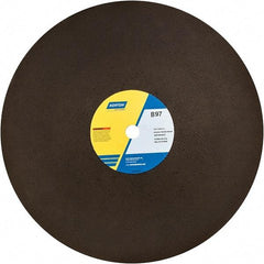 Norton - 20" Aluminum Oxide Cutoff Wheel - 5/32" Thick, 1" Arbor - Benchmark Tooling